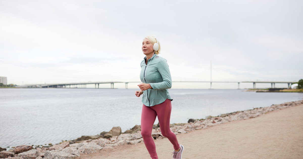 woman running